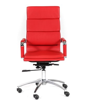 Кресло компьютерное CHAIRMAN 750 экокожа красная в Симферополе - изображение 1
